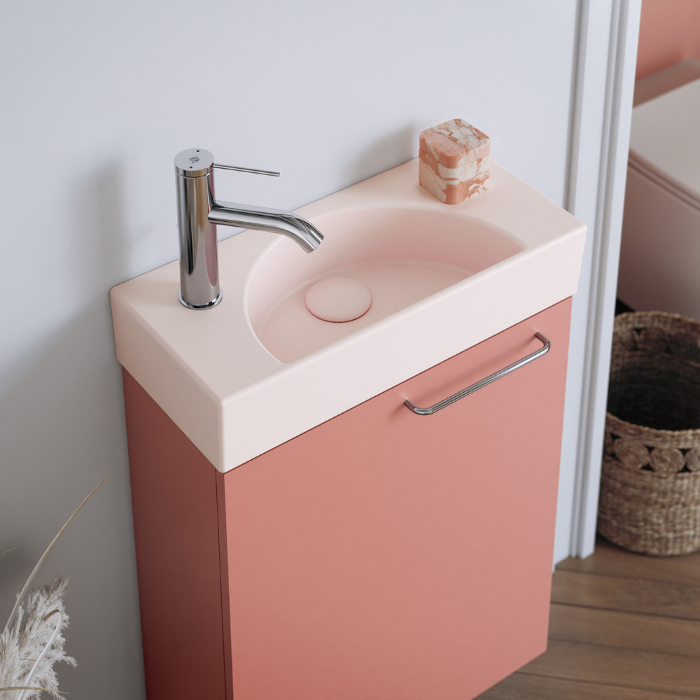 Lave-mains compact 50 cm JACOB DELAFON Odéon Rive Gauche 1 trou de robinetterie