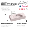 Lave-mains compact 50 cm JACOB DELAFON Odéon Rive Gauche 1 trou de robinetterie