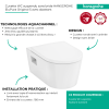 Avantages Cuvette WC suspendu sans bride HANSGROHE EluPura Original S avec abattant