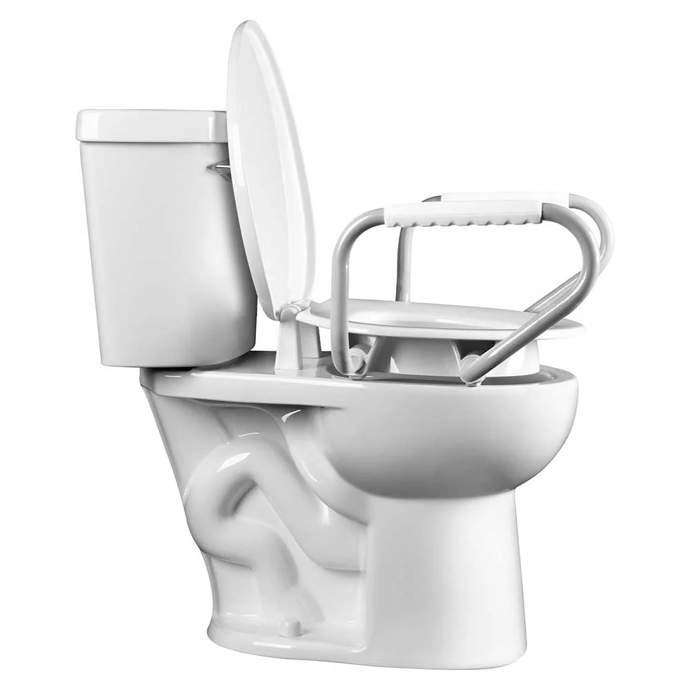 Abattant WC BEMIS Pure Care Plus 750 réhaussé avec accoudoirs et frein chute blanc | Batinea