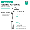 Colonne de douche ou bain douche sans mitigeur HANSGROHE Vernis Shape 230 | Batinea
