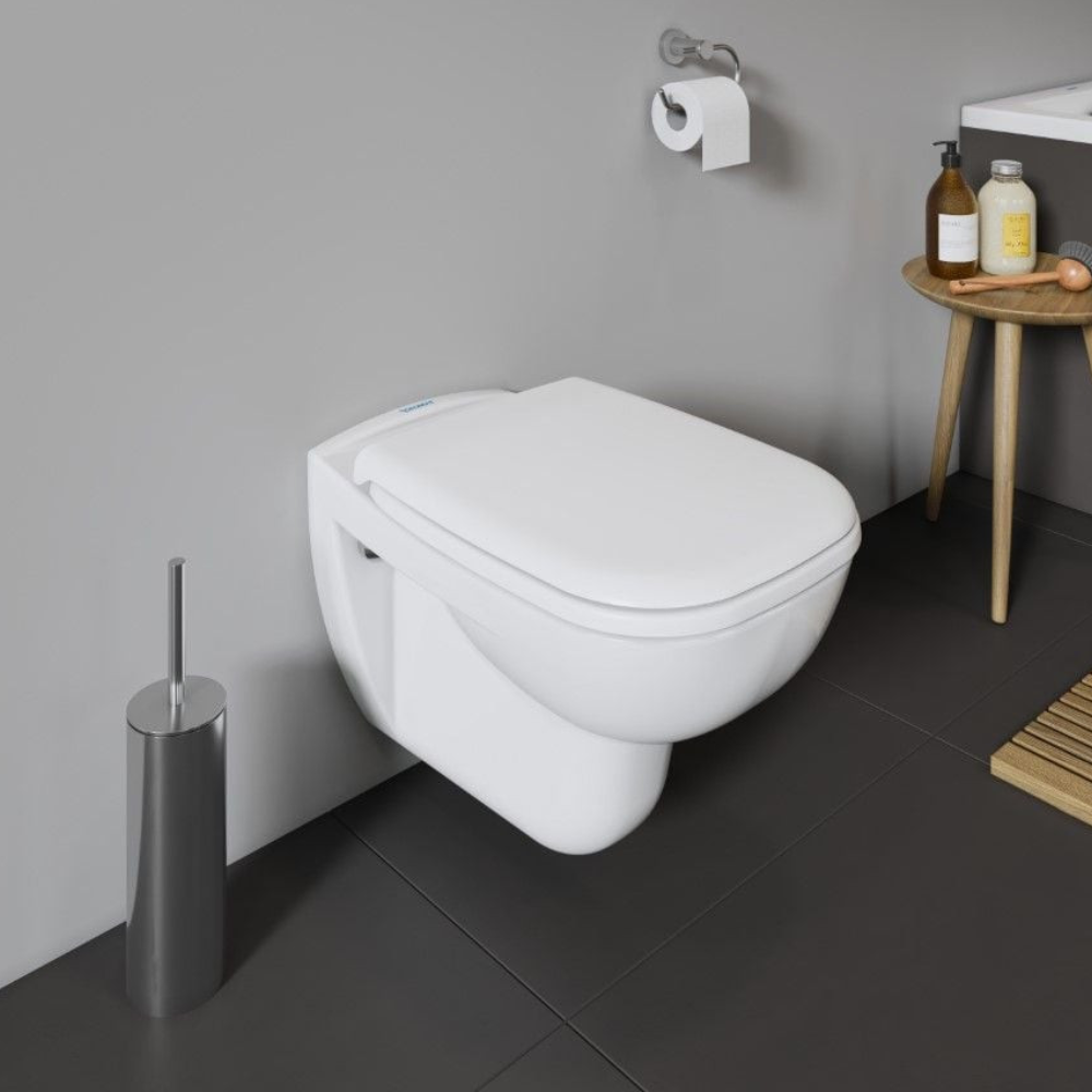 Pack WC suspendu DURAVIT D-code avec abattant + bati support SIAMP + Plaque de commande