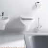 Pack WC suspendu sans bride DURAVIT D-code + bâti support SIAMP + plaque