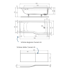 Baignoire bain douche IDEAL STANDARD Connect Air  + tablier + Vidage Wirquin | Batinea