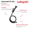 Kit douchette WC WIRQUIN Shattaf 1 jet noir présentation