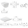 Cuvette WC suspendu sans bride DURAVIT DuraStyle avec abattant frein de chute déclipsable