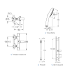 Ensemble GROHE Grohtherm 800 Cosmopolitan schéma