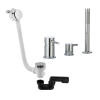 Ensemble bain Paini Cox chromé avec vidage chromé face