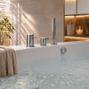 Ensemble bain Paini Cox chromé avec vidage chromé ambiance