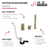 Ensemble bain Paini Ortence + Vidage laiton brossé présentation