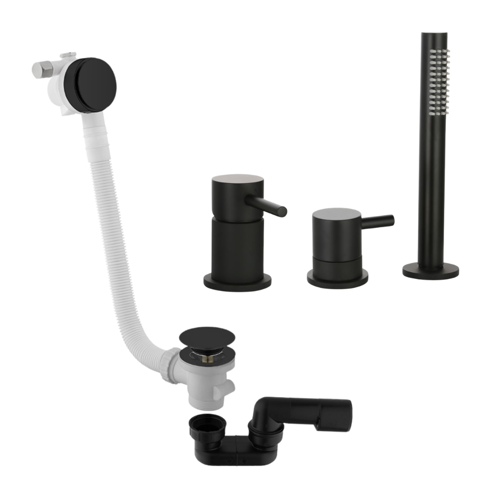 Mitigeur bain douche mécanique sur table PAINI Cox + Vidage remplissage trop plein et bonde clic-clac siphon 90cm PAINI | Batine