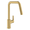 Robinet cuisine bec haut avec douchette GROHE Start Cool Sunrise face