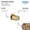 Support mural pour douchette GROHE Rainshower Cool Sunrise présentation