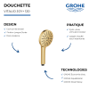 Douchette 3 jets GROHE Vitalio Joy+ 120 Cool Sunrise présentation