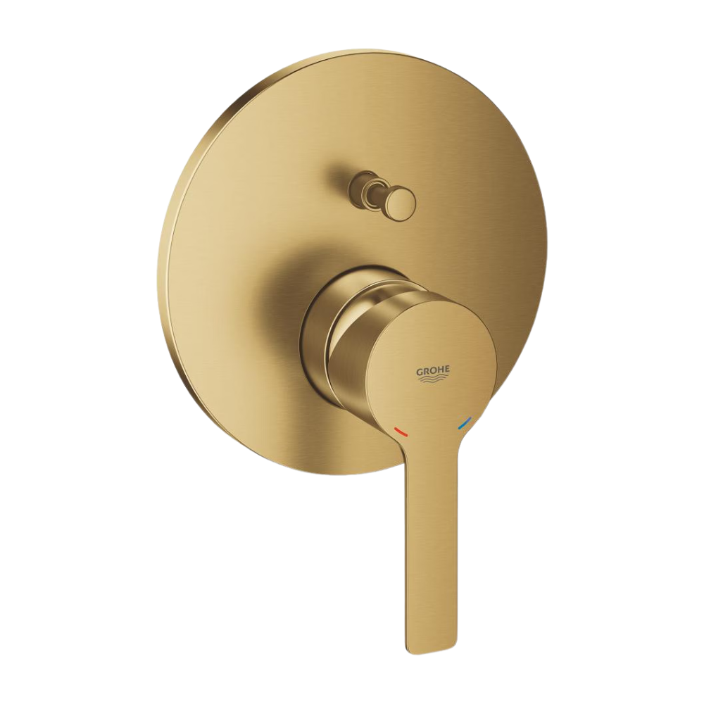 Façade robinet encastré monocommande 2 sorties GROHE Lineare Cool Sunrise face