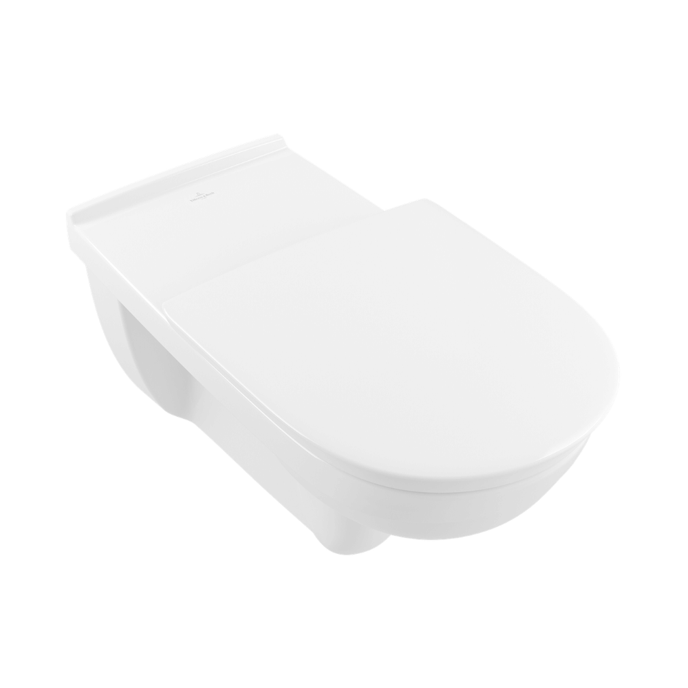 Cuvette WC suspendu PMR sans bride VILLEROY & BOCH ViCare blanc + Abattant