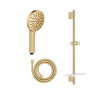 Douchette Vitalio Joy+ 120 + Barre de douche GROHE Rainshower + Flexible 175 cm Cool Sunrise face
