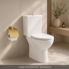 Pack WC à poser sans bride GROHE Quickfix abattant déclipsable + Dérouleur de papier mural Cool Sunrise ambiance
