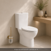 Pack WC à poser sans bride GROHE abattant frein de chute déclipsable + Porte-balai WC Cool Sunrise ambiance