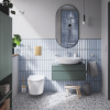 Pack bâti-support GROHE Rapid SL applique + WC suspendu sans bride caréné abattant Start + Plaque commande Cool Sunrise ambiance