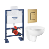 Pack bâti-support GROHE Rapid SL hauteur réduite face