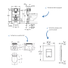 Pack bâti-support GROHE Rapid SL hauteur réduite schéma