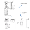 Pack bâti-support GROHE Solido autoportant schéma