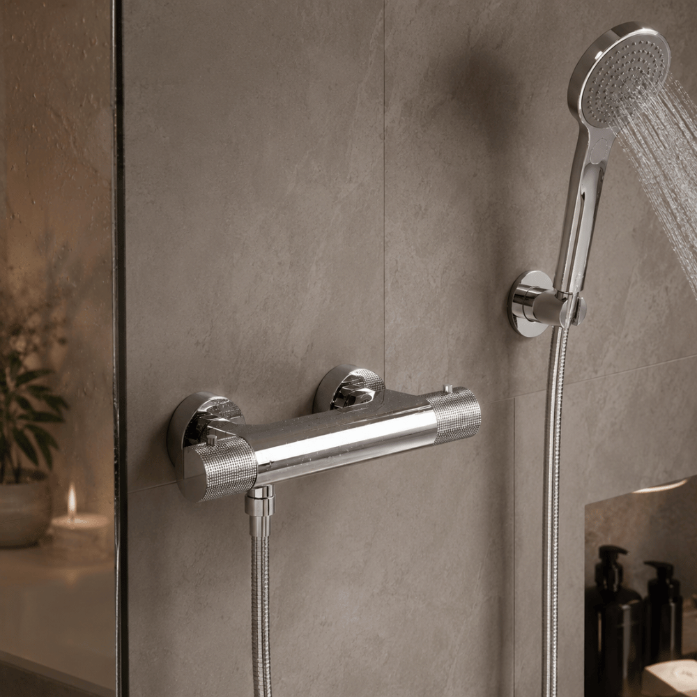 Mitigeur douche thermostatique PAINI Jewel chromé avec douchette