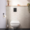 Bâti-support largeur réduite GROHE Rapid SL avec plaque commande Even noir mat ambiance