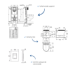 Pack bâti-support autoportant GROHE Solido schéma