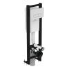 Bâti-support autoportant gain de place IDEAL STANDARD éco certifié NF + plaque rectangulaire