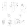 Dimensions du pack savon + verre TVA15201900061_TVA15200700061