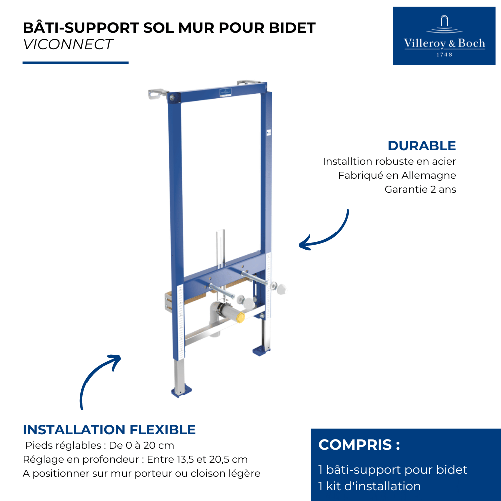 avantages du bâti-support pour bidet 92214800
