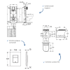 Pack WC suspendu sans bride GROHE Start Round Ceramic schéma