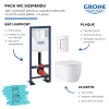 Pack WC suspendu sans bride Start Round Ceramic présentation