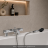 Ensemble GROHE Precision Get avec colonnettes douchette ronde ambiance