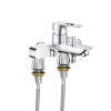 Mitigeur baignoire mécanique Grohe Start Loop avec colonnettes Idro'Flex face