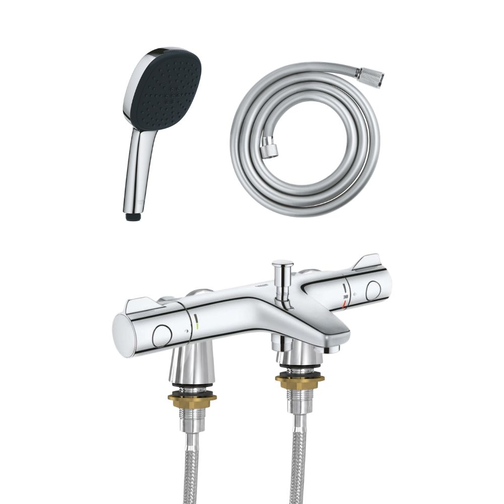 Pack GROHE Precision Trend avec colonnettes douchette carrée face