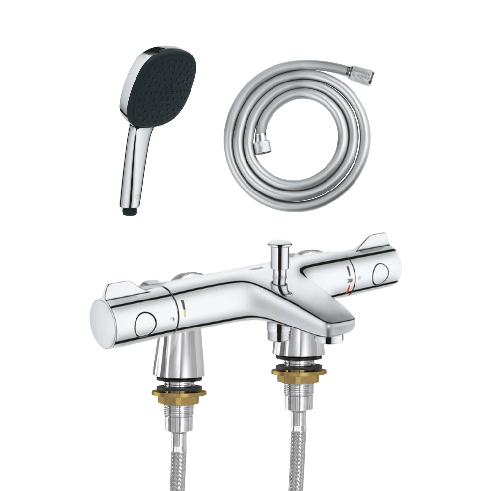 Ensemble GROHE Grohtherm 800 douchette carrée face