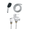 Ensemble GROHE Swift avec colonnettes douchette carrée face