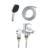 Ensemble GROHE Start Loop avec colonnettes douchette carrée face