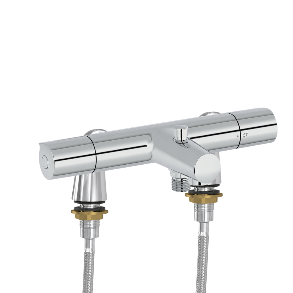 Mitigeur baignoire thermostatique JACOB DELAFON Simone avec colonnettes Idro'Flex