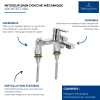 Les avantages du mitigeur bain TVT10300200061 avec colonettes