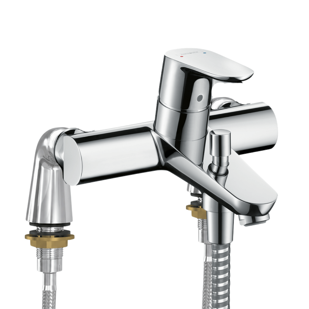 Mitigeur bain douche mécanique HANSGROHE Focus C2 + colonnettes Idro'Flex Chromé
