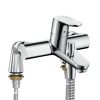 Mitigeur bain douche mécanique HANSGROHE Focus C2 + colonnettes Idro'Flex Chromé
