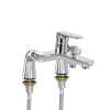 Mitigeur bain douche mécanique VILLEROY & BOCH O.novo + colonnettes Idro'Flex Chromé