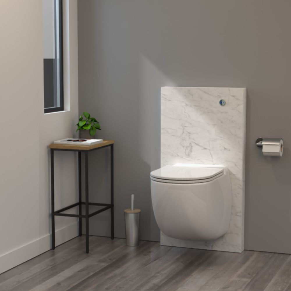 Pack WC suspendu broyeur WATERMATIC W40SP Silence Box Design ambiance