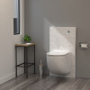 Pack WC suspendu broyeur WATERMATIC W40SP Silence Box Design ambiance