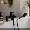 Lot de 2 colonnettes rondes ANQUIER Noir mat ambiance