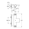 Mitigeur baignoire thermostatique GROHE Grohtherm 2000 schéma